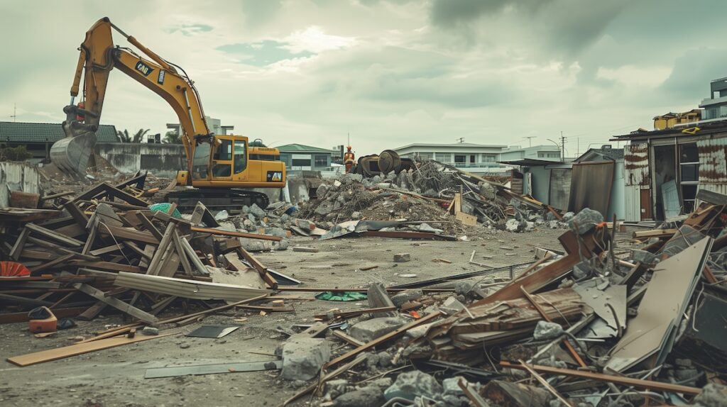 Construction site producing material that needs to be taken to a Dump Site